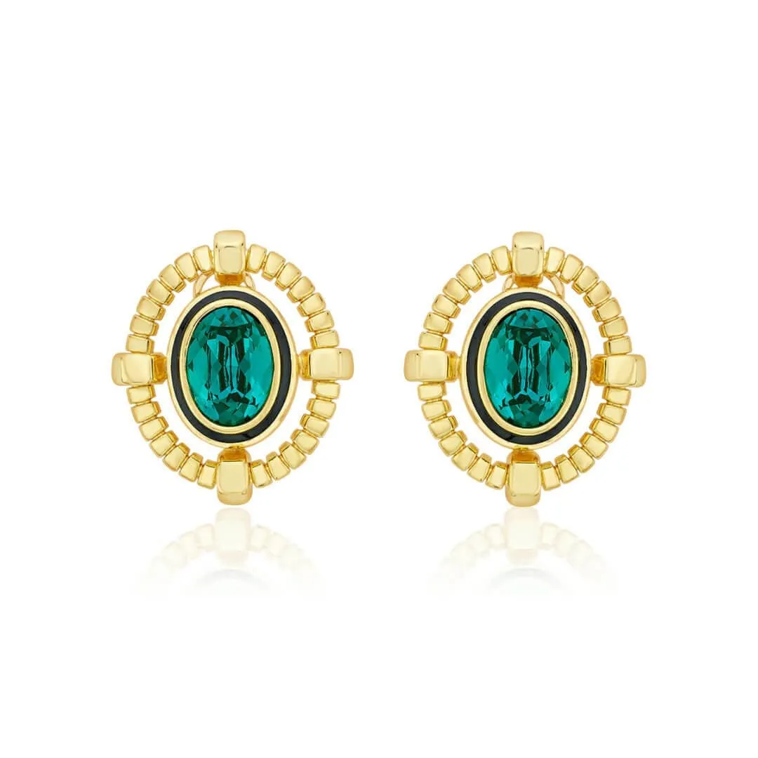 Burke Emerald Studs