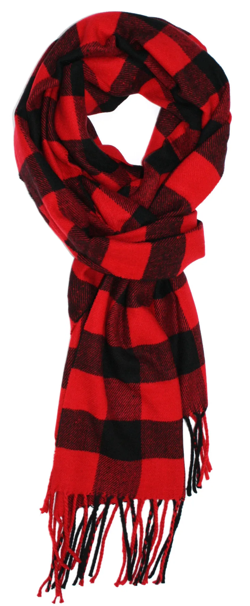 Classic Cashmere Feel Buffalo Check Scarf
