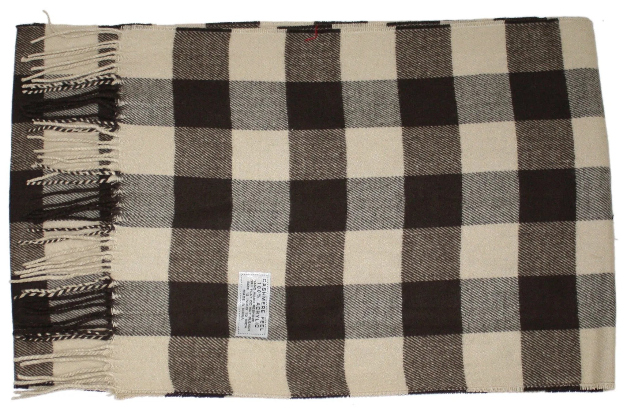 Classic Cashmere Feel Buffalo Check Scarf
