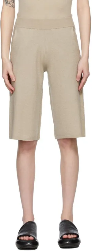 Frenckenberger Beige Cashmere Adi Shorts