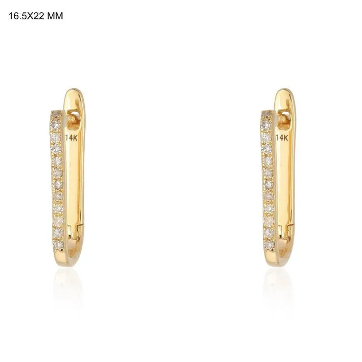 Opulent Diamond Hoops Earrings