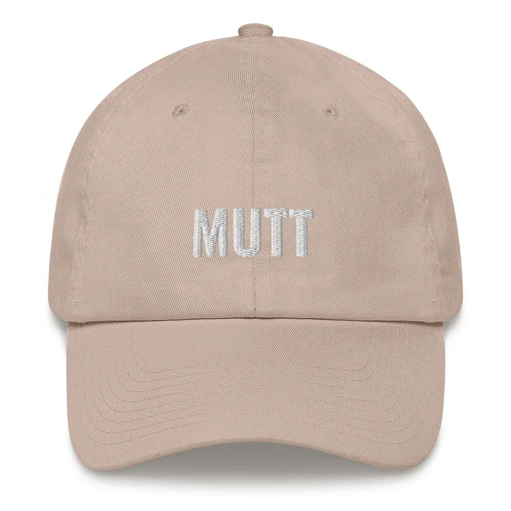 Proud mutt. 6 panel unconstructed low profile cap hat