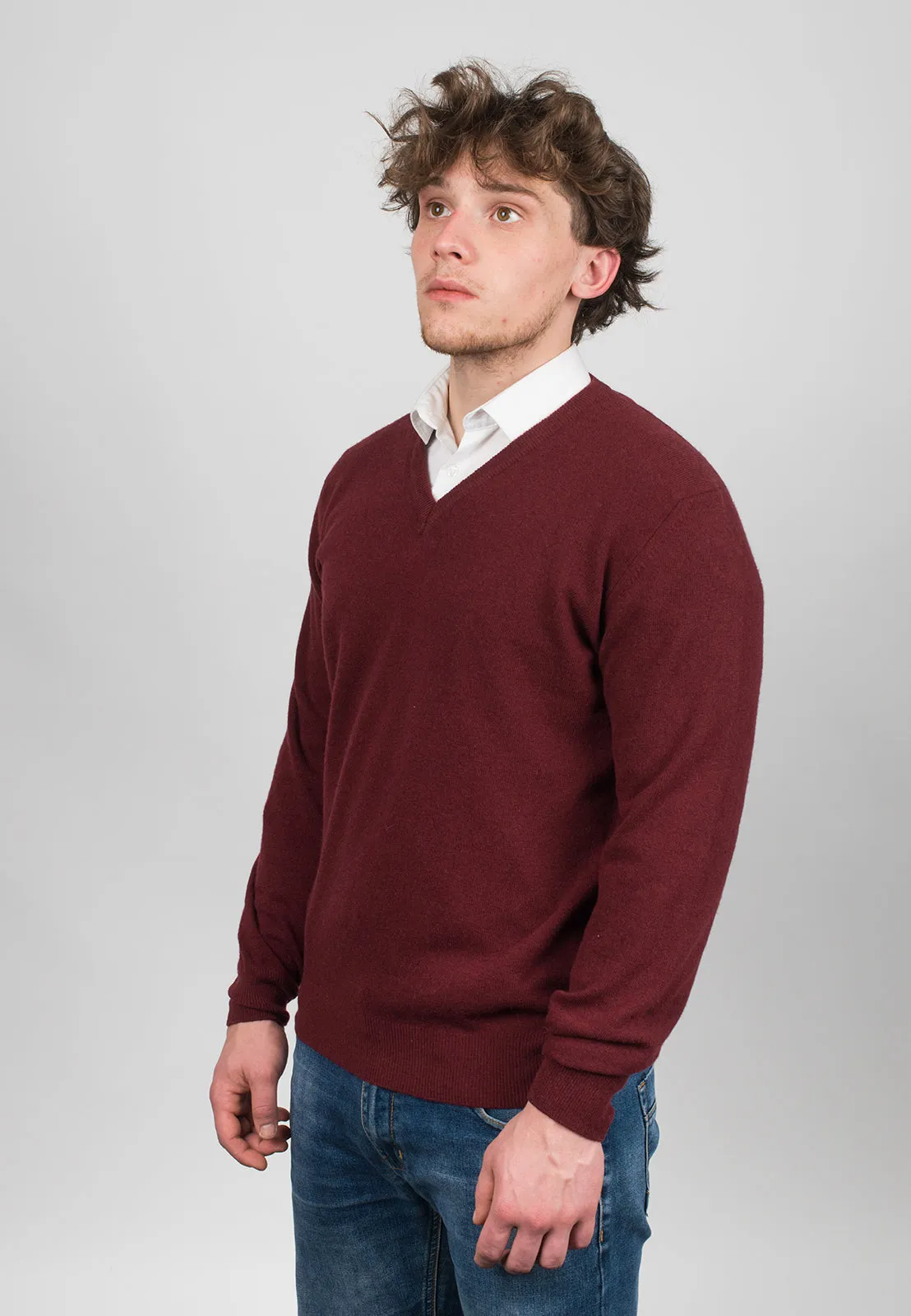 Scollo a V misto cashmere