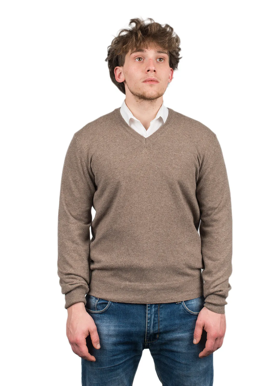 Scollo a V misto cashmere