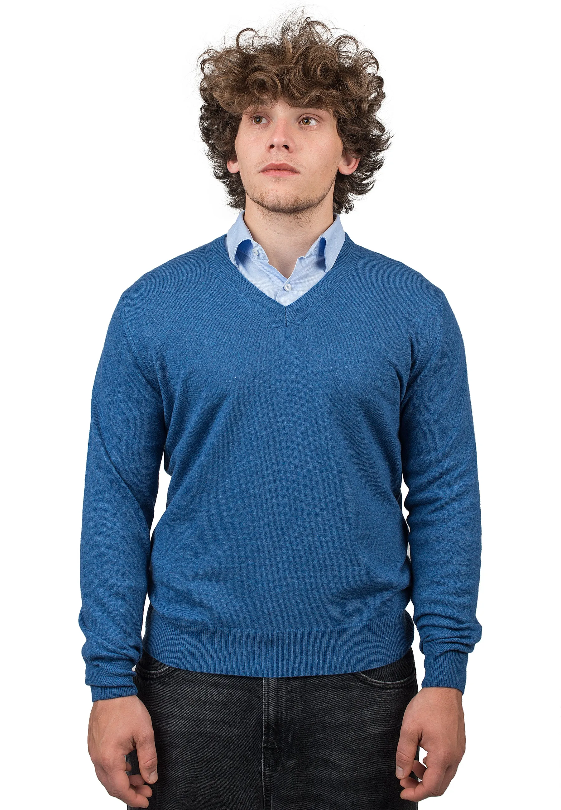 Scollo a V misto cashmere