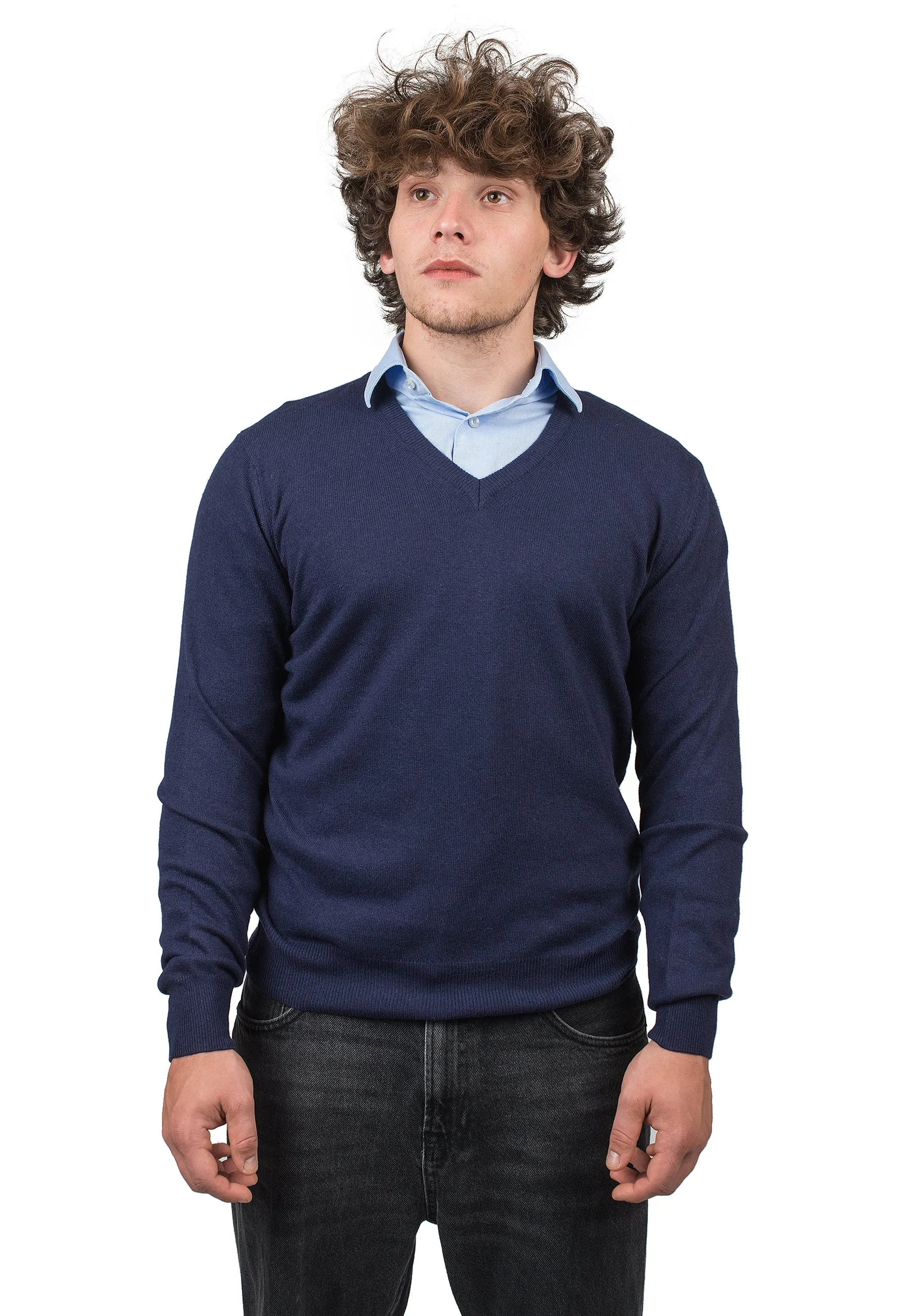 Scollo a V misto cashmere
