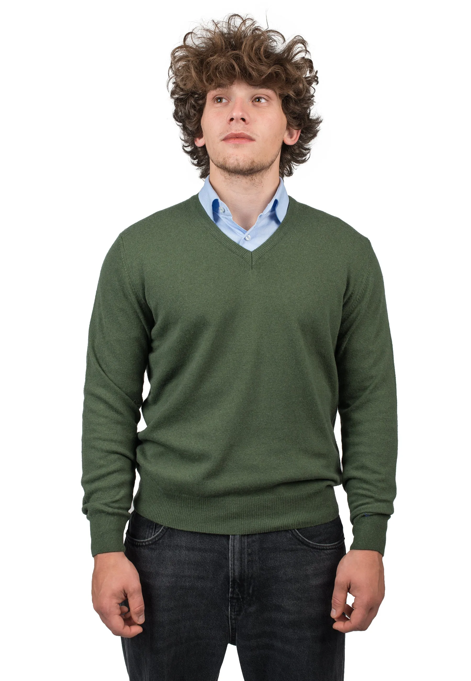 Scollo a V misto cashmere