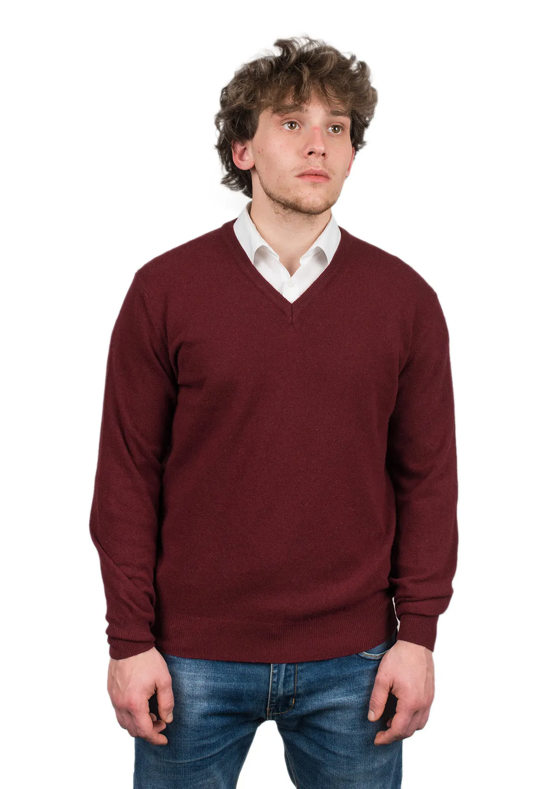 Scollo a V misto cashmere