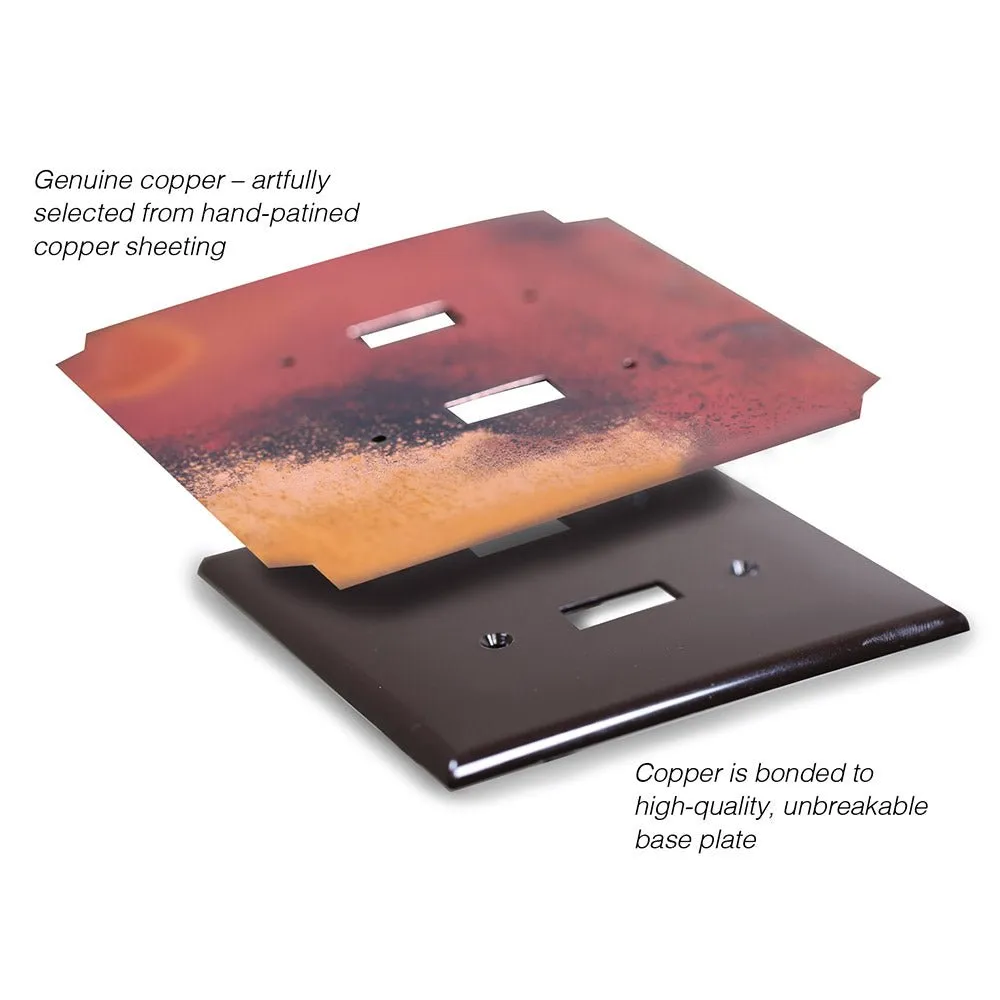 Sierra Copper - 1 Toggle Wallplate