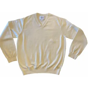 V-Neck Long Sleeve Cashmere Pullover