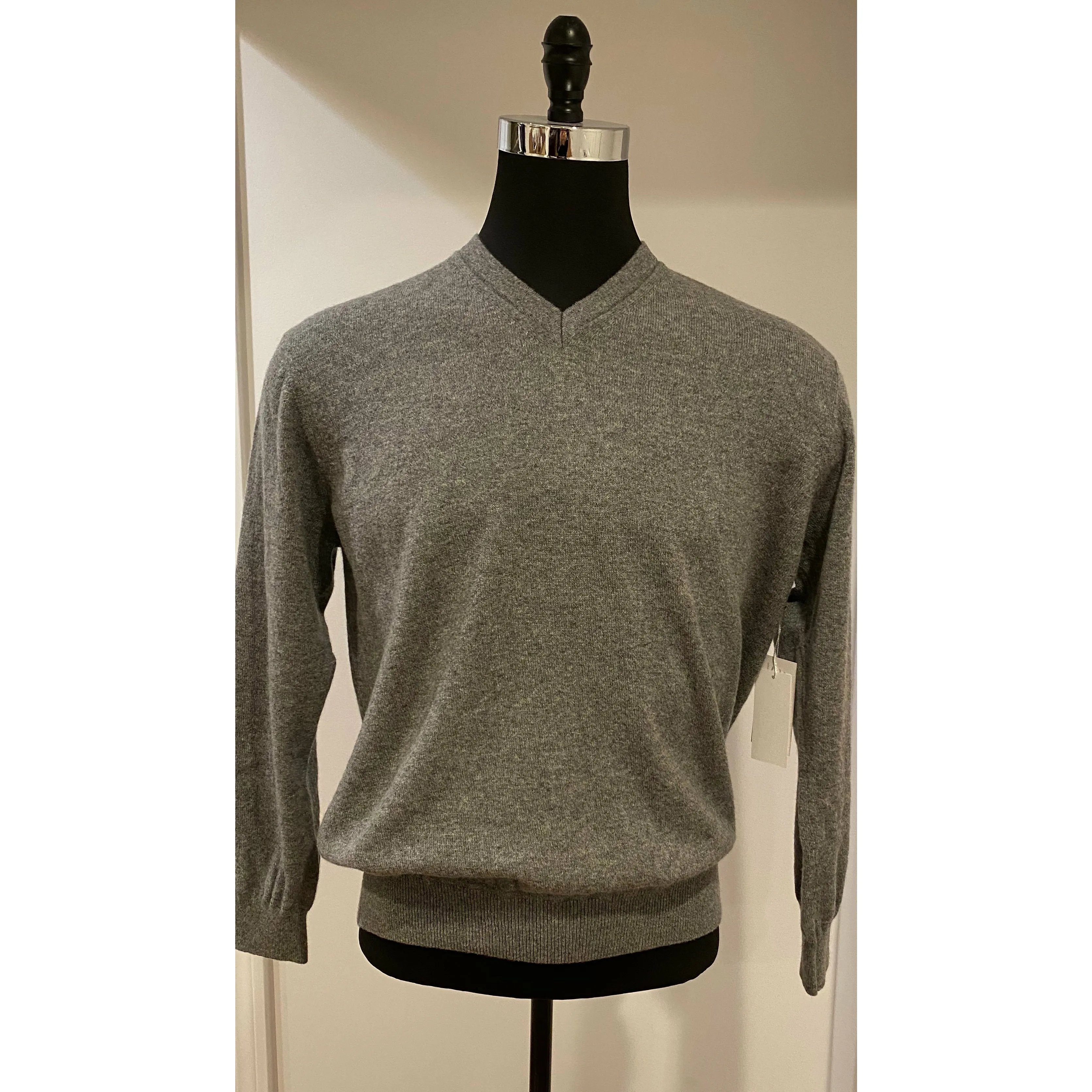 V-Neck Long Sleeve Cashmere Pullover