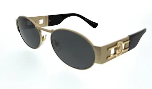 Versace 0VE2264 100287 Matte gold Oval Sunglasses