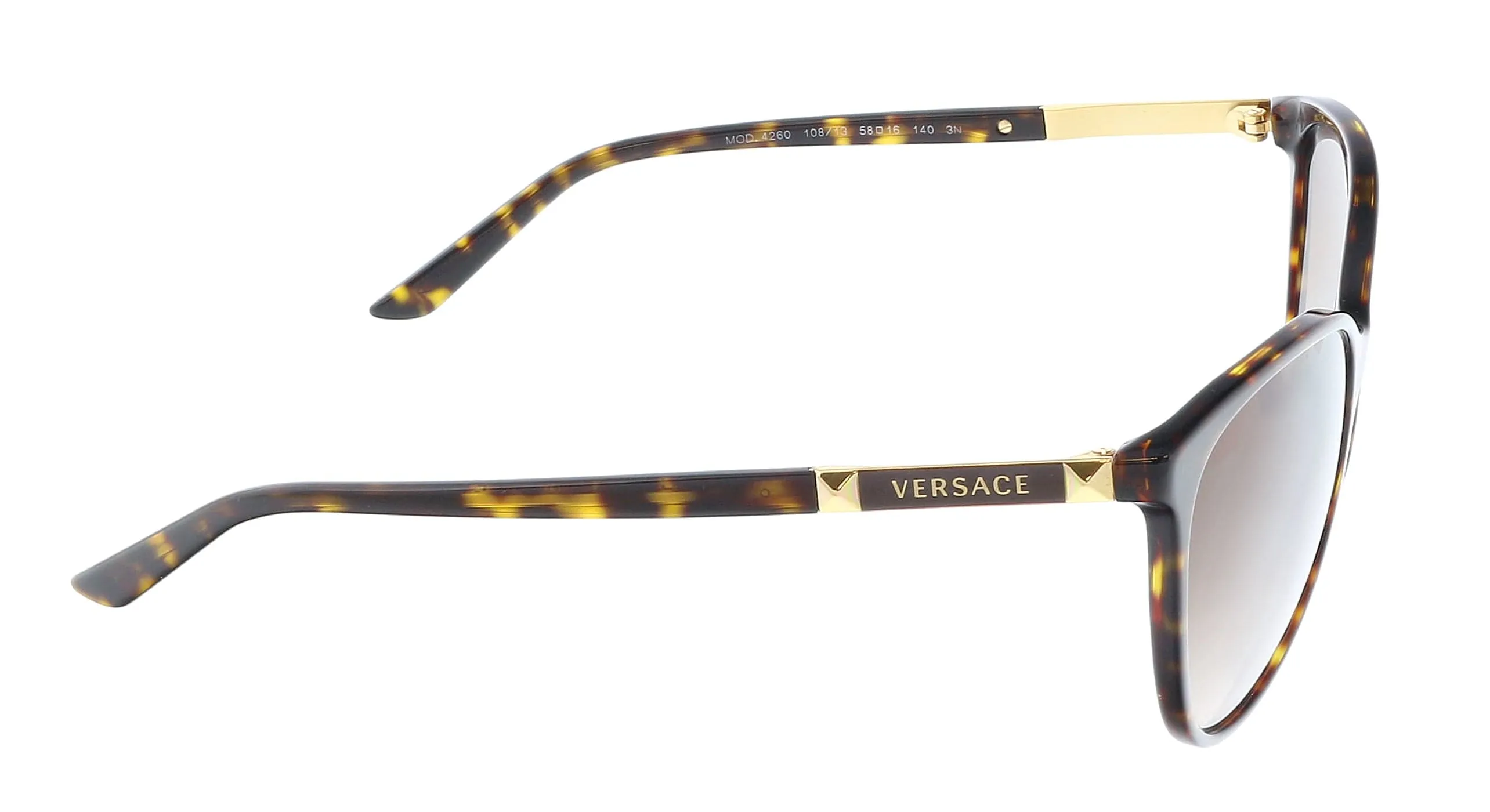 Versace 0VE4260 108/13 Havana Cateye Full Rim Sunglasses