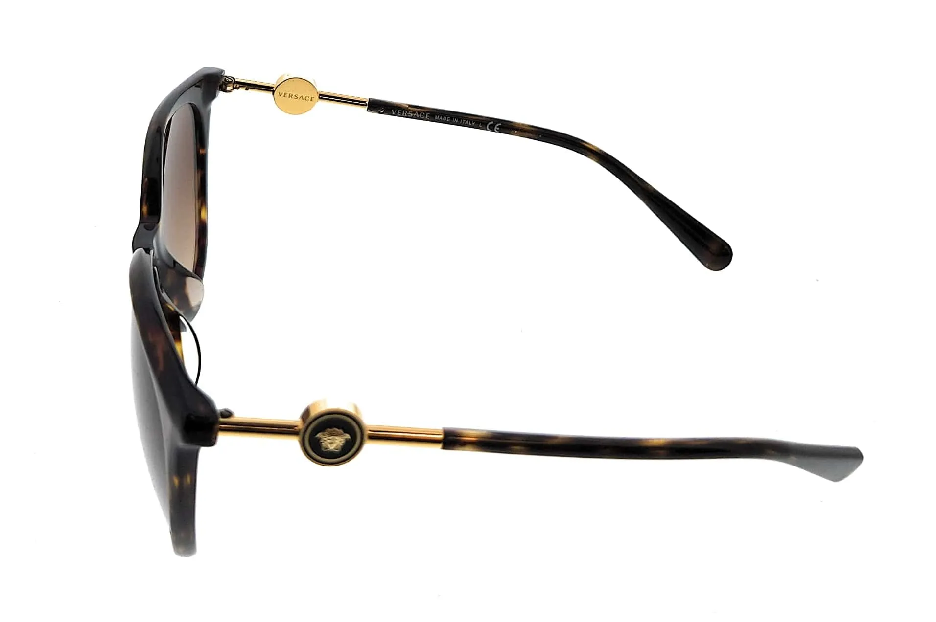 Versace 0VE4404F 108/74 Havana Round Sunglasses