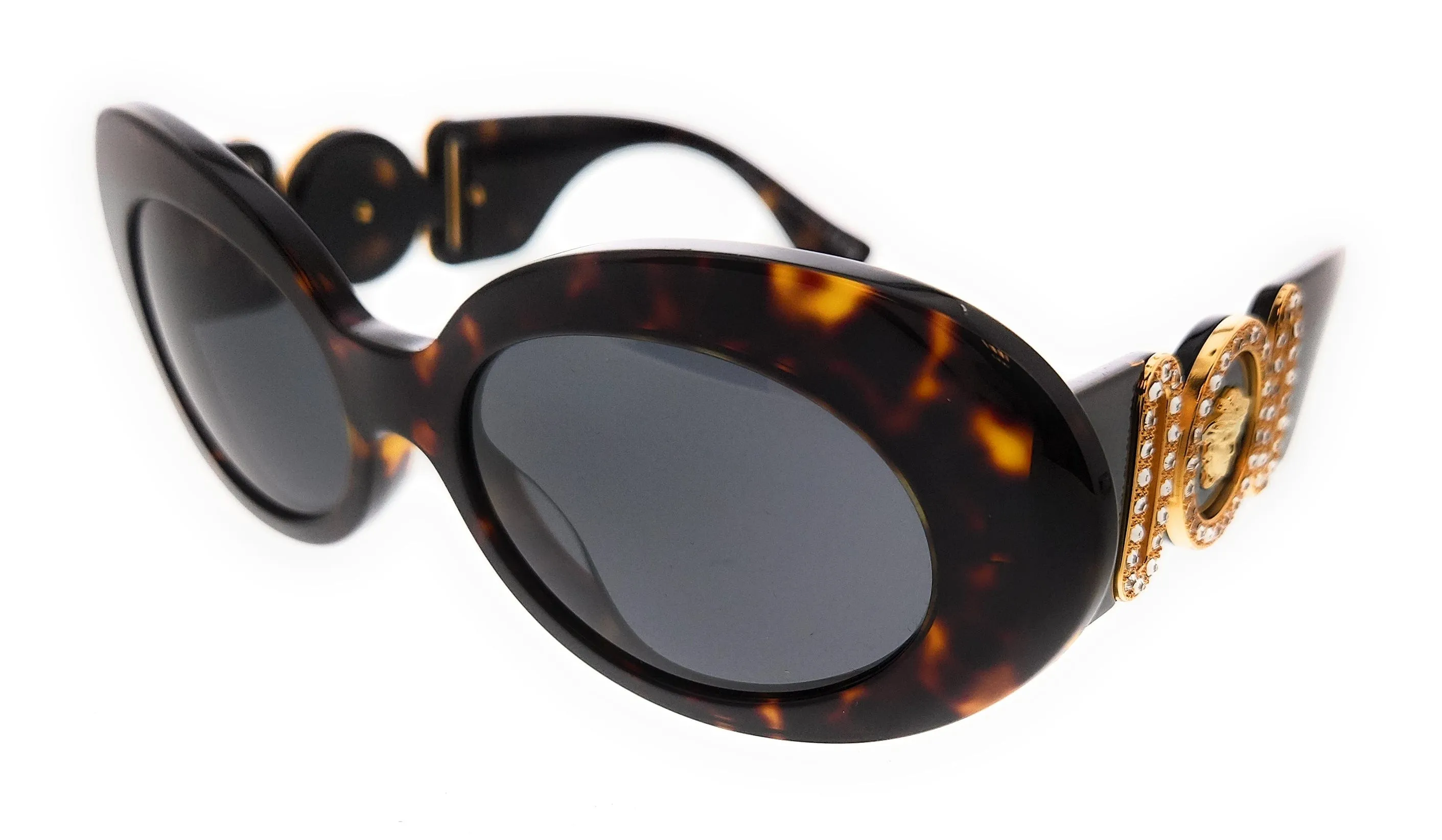 Versace 0VE4426BU 108/87 Full Rim Havana Oval Sunglasses